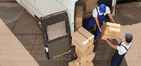Movers carrying packages